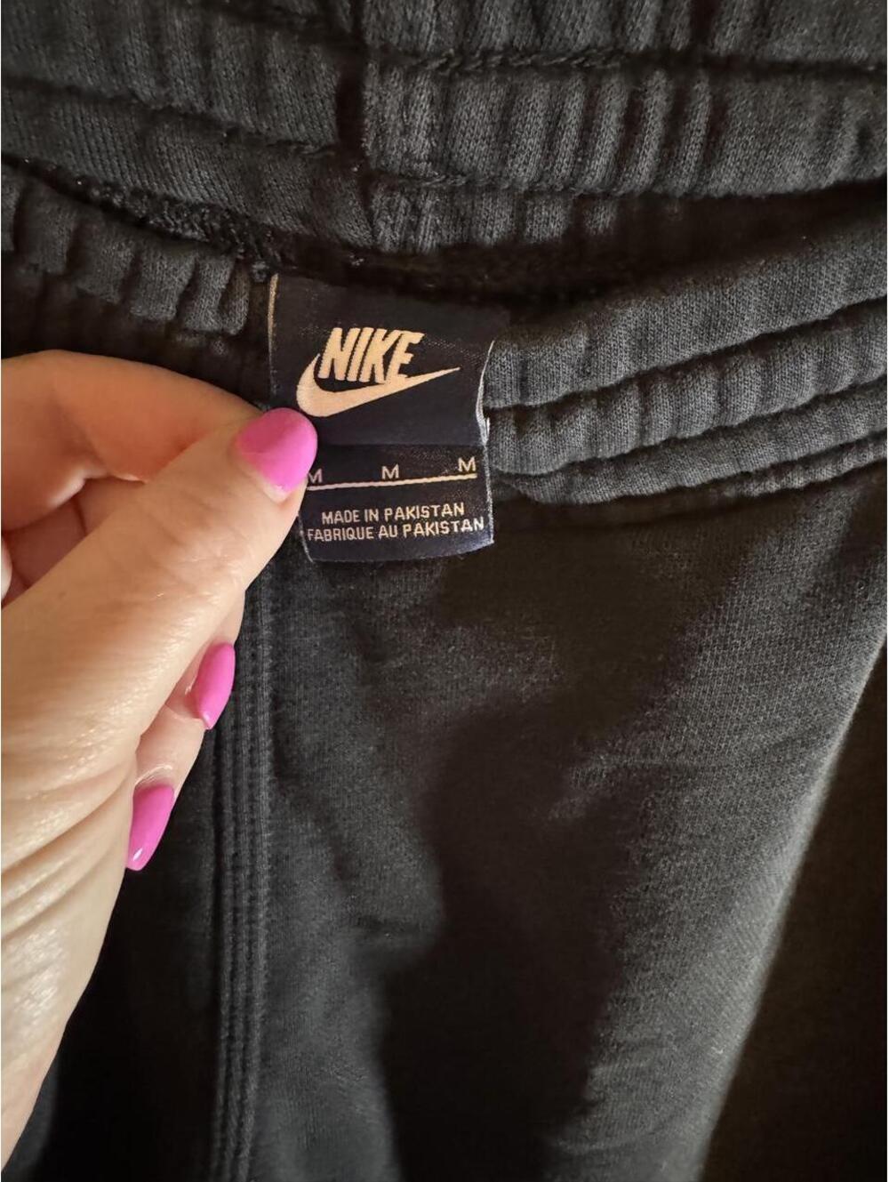 Vintage 1980s Nike Blue Label Black Sweatpants Medium